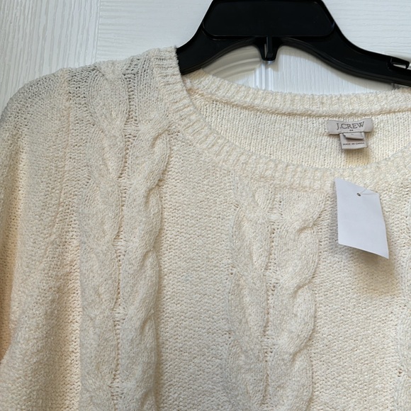J.Crew Cable Knit Sweater L - Picture 2 of 4